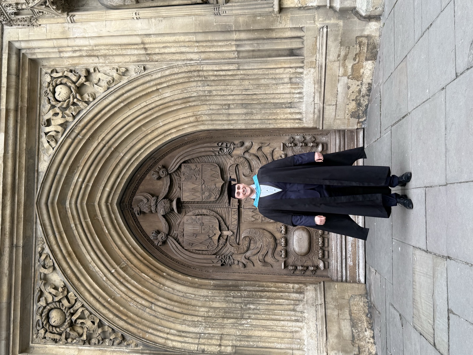 Angelo at graduation in Bath