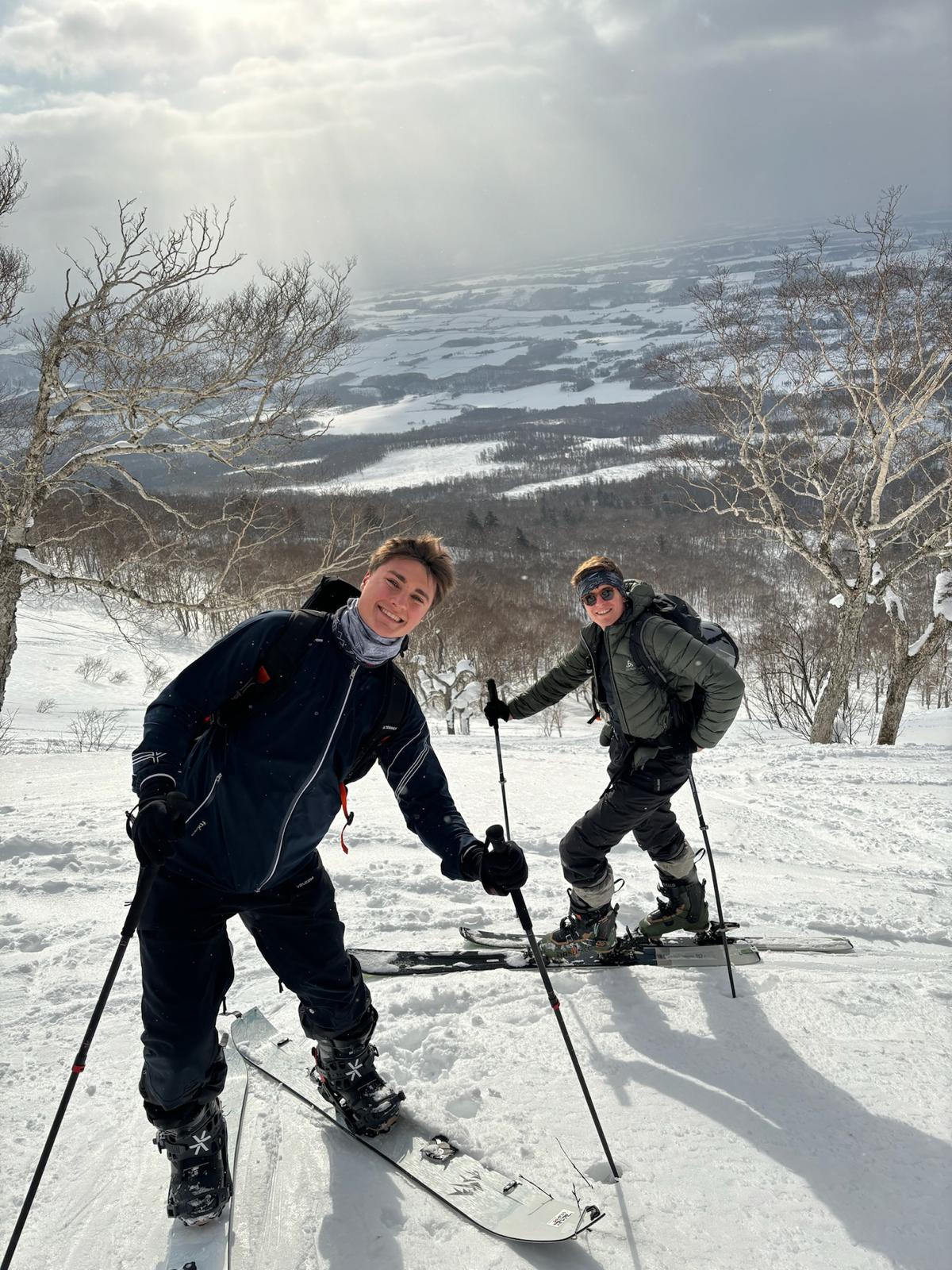 Angelo on a ski tour in Japan