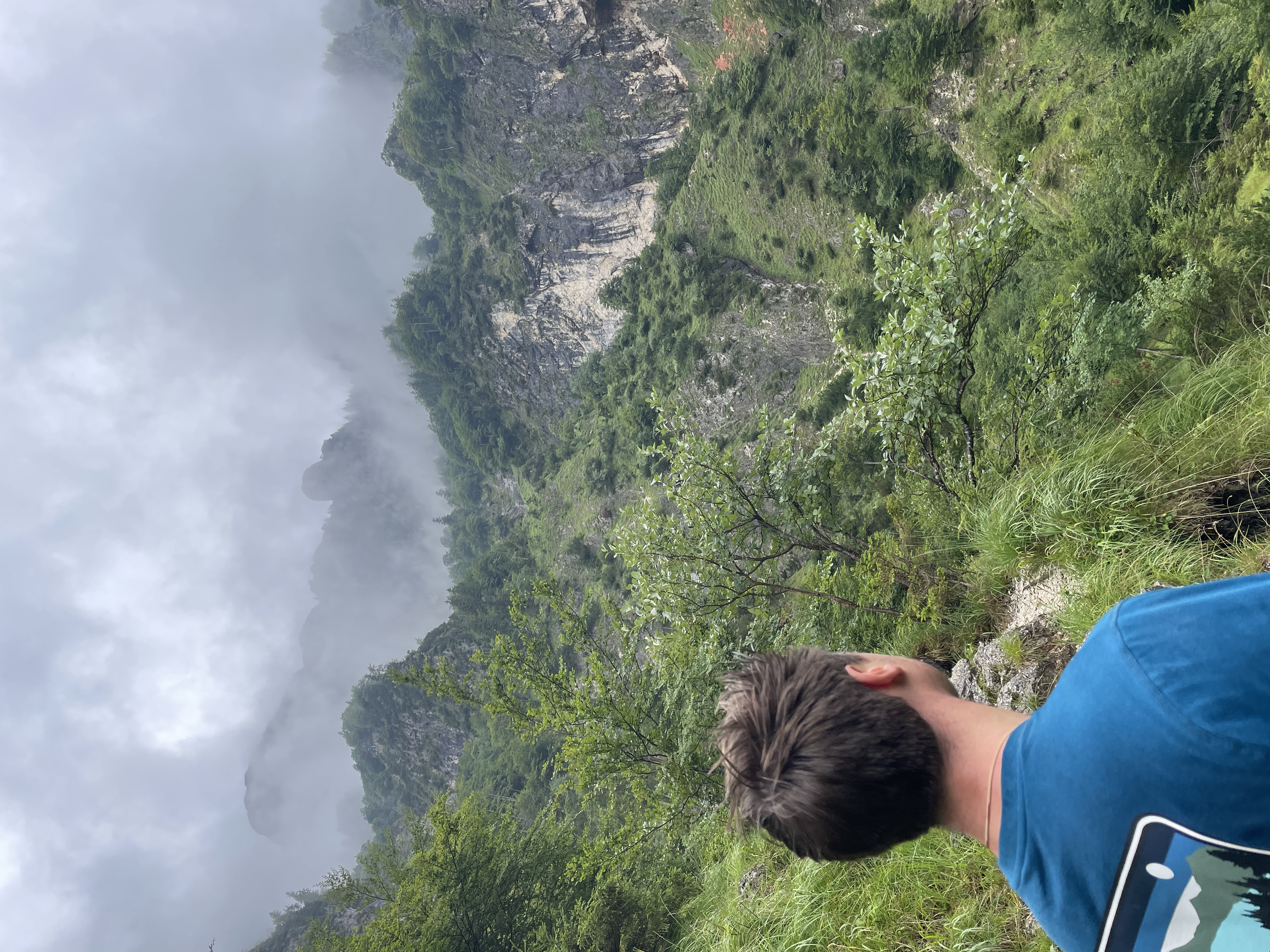 Angelo looking out across nature