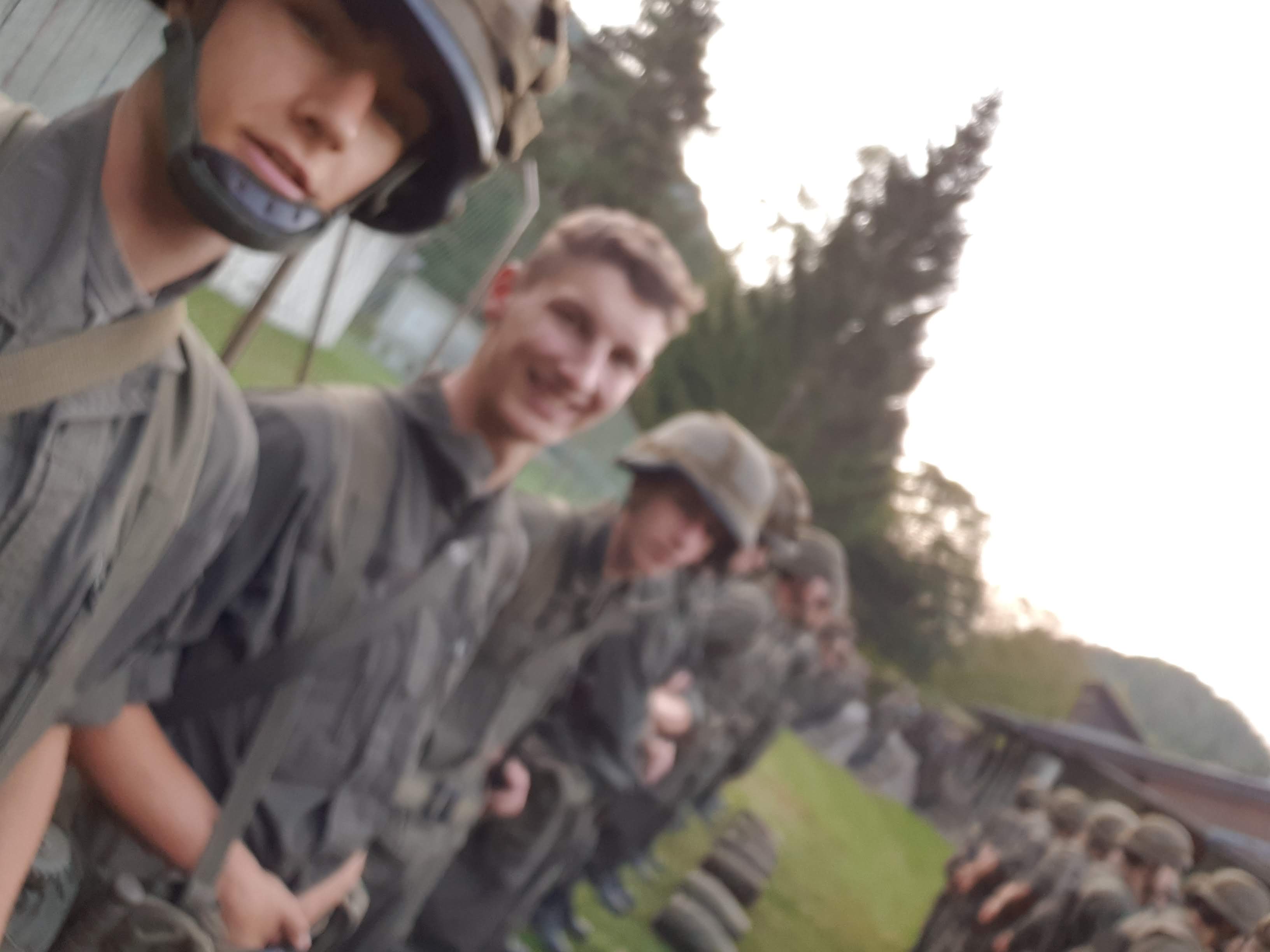 Angelo in action during military service in Austria