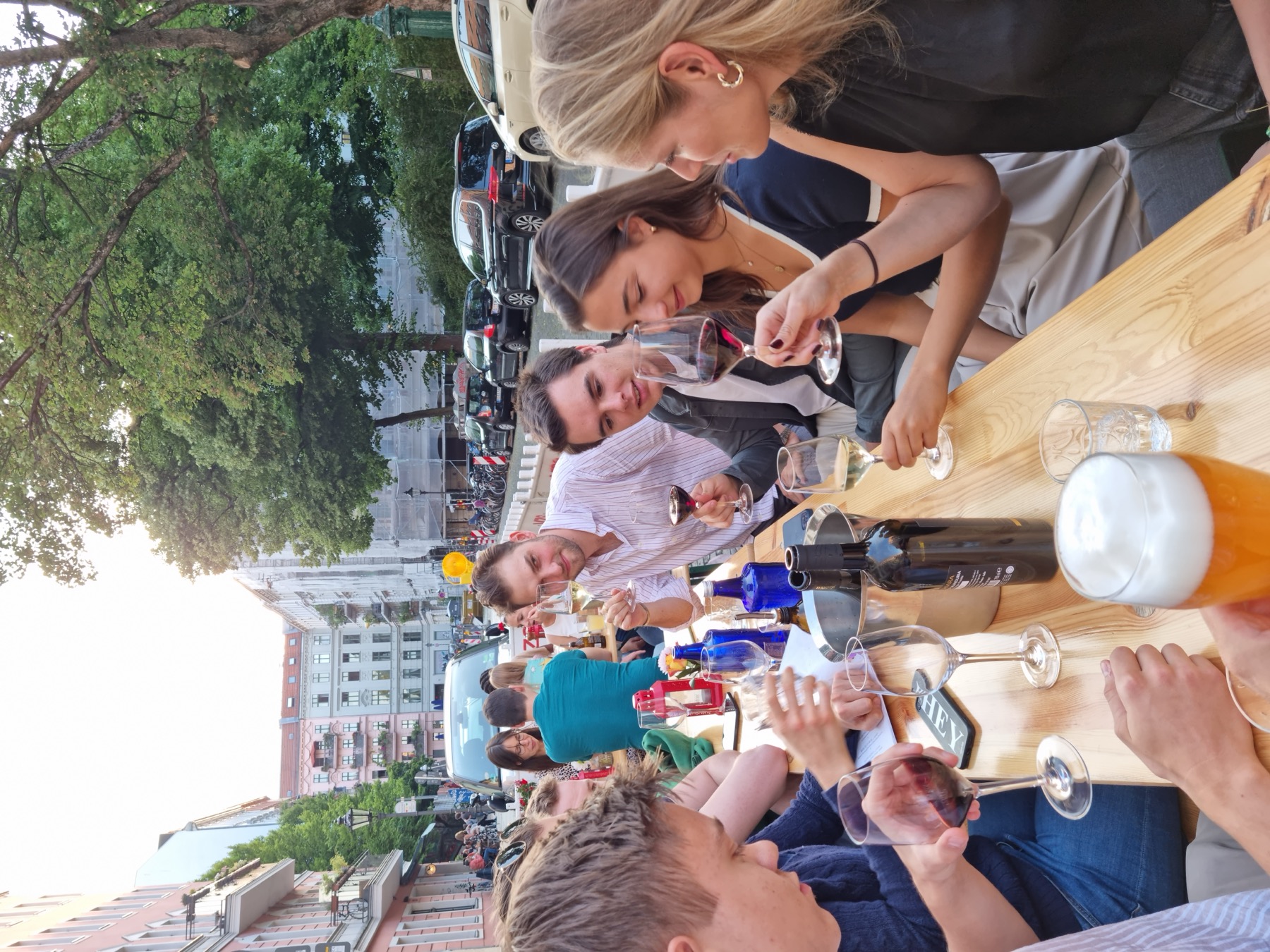 Dinner with friends during the Berlin startup summer